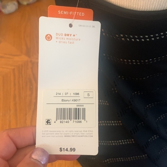 NWT Champion C9 workout tank semi fitted - Picture 3 of 7